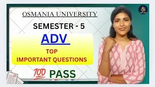 РАСШИРЕННАЯ ВИЗУАЛИЗАЦИЯ ДАННЫХ || ADV || ВАЖНЫЕ ВОПРОСЫ || SEM-5 || BA OU || @shivanipallela
