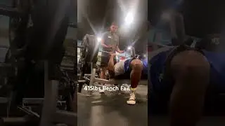 415lb Bench Press Fail! #naturalbodybuilding #Benchpressfail #workoutfails