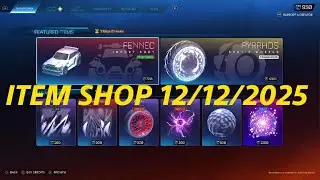 Rocket League item shop 12/12/2025 - FOREST GREEN FENNEC / COBALT ATOMIZER / CORVETTE STINGGRAY