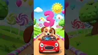 🎨🚗 Learn & Play with AI Cartoon!In this fun short, cute AI cartoon characters teach numbers #shorts