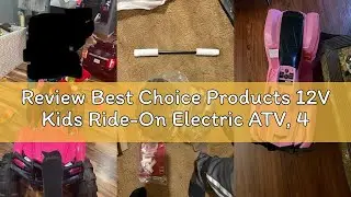 Review Best Choice Products 12V Kids Ride-On Electric ATV, 4-Wheeler Quad Car Toy w/Bluetooth Audio,