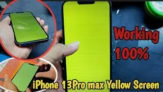 iPhone 13 pro max Yellow screen fix old lcd no replace
