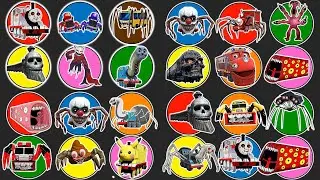 MONSTER VS Kereta Timothy, Mack Spider Eater, Bus Eater, Kereta Hantu, Gangle, Thomas Lipan
