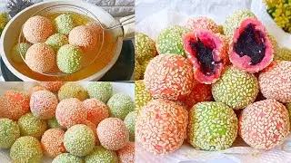 MOCHI UBE SESAME BALLS | MOCHI BALLS