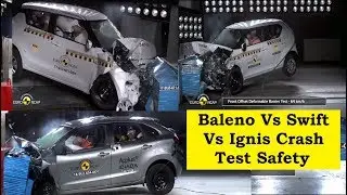 Baleno VS Swift Vs Ignis Battle for Crash Test Rating