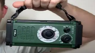 10000mAh 37000mWh Emergency Radio, Solar Radio, Hand Crank Radio, NOAA AM FM Weather Radio Review