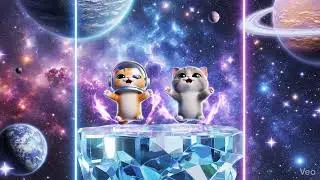 TWO CATS DANCE AND GREET EACH OTHER IN SPACE.!! #shortvideo #youtubeshorts #cat #kedi#youtube #cat