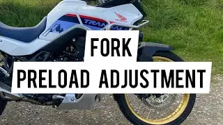 Регулировка предварительного натяжения вилки на Honda Transalp XL 750