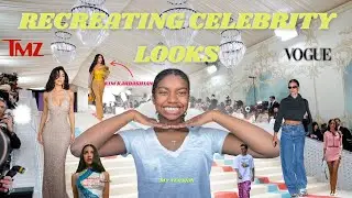 I RECREATED CELEBRITY FASHION LOOKS!