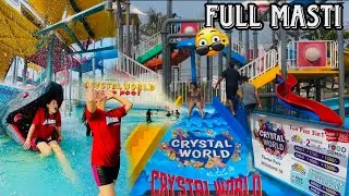 Crystal world waterPark🎢⛲️| ￼ crystal world adventure Park | ￼ India&rsquo;s fastest loop slide 🛝