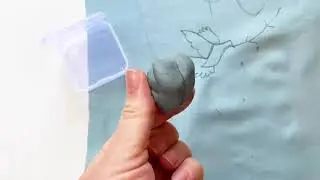 How to remove carbon paper marks from and embroidery