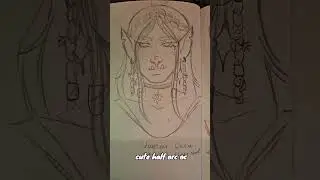 DND Halforc Halfelf OC #fantasycharacter #sketchbook ##characterart