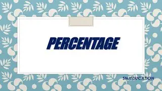Percentage: maths basics for all