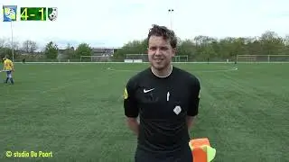 20 april 2024, competitiewedstrijd FC Kerkrade-West JO19-1 en SHH JO19-1.