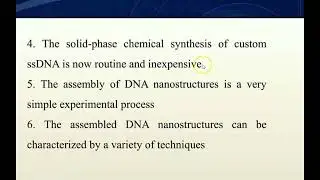 Self assembly of DNA