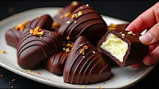 🎄 Weihnachtsdessert in 5 Minuten! Nur wenige Zutaten und Schokolade! Kein Ofen!