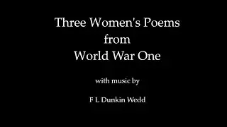 Three Women's Poems from World War One