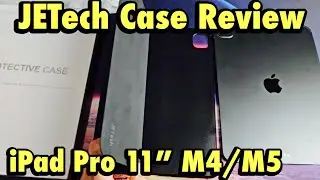 Обзор iPad Pro 11 дюймов M4/M5: JETech Slim Stand Hard Back Shell с функцией автоматического пере...