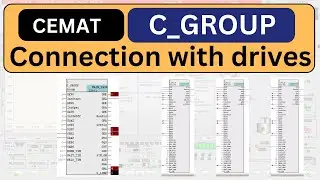 Блоковое соединение PCS7 CEMAT C_GROUP с приводами