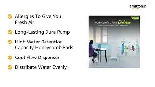 Symphony Diet 12T Personal Tower Air Cooler for Home with Honeycomb Pad, Powerful Blower. #Cooler