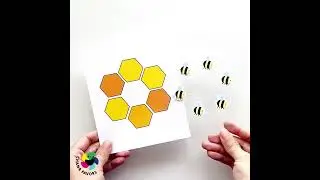 Find the Honeycombs -Matching game for kids to practice pattern recognition and learn about bees