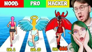 ANIOŁ CZY DEMON? NOOB VS PRO VS HACKER - Destiny Run | CZOKO I NALI