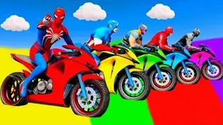 Spider-Man Rescue Horse man vs venom funny Game GTA 5 superhero