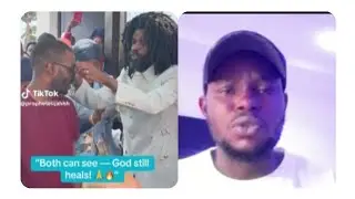 The Man was not blind, this is simply a fake miracle. Beware of this pastor. He is a scammer. 