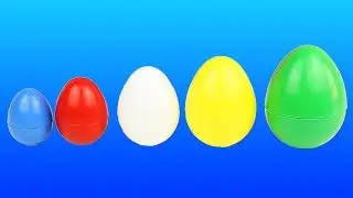Surprise Eggs Learn Sizes from Smallest to Biggest! Opening Eggs with Toys! Lesson 1