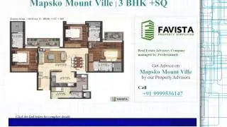 Mapsko Mount Ville Floor Plans Call @ 09999536147 Sector 79 Gurgaon