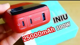 INIU 100W Power Bank 25000mAh For LAPTOP, TABLET, PHONES...🔋
