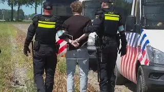 Dutch police break up climate protest on highway ahead of NATO summit