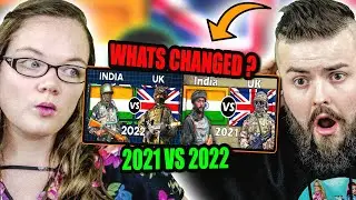 Irish Couple Reacts to India VS UK 2021 & 2022 Military Power Comparison