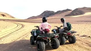 Kaokoland, Kunene, Namibia - ATV quad biking in the desert