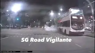 GETGO CAR IS NO MATCH FOR DOUBLE-DECKER BUS IN SINGAPORE
