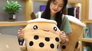 Bubble Milk Tea with Boba Plush