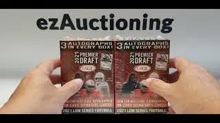 2021 Sage Football Draft Picks Low Series Blaster Boxes 6 Autographed Cards