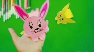 Diy Two Paper Crafts|| How To Make Paper Animals Origami|| Paper Rabbits|| Simple Crafts