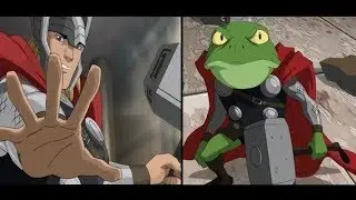 Mighty Thor Saves Spider man & Turns Into a Frog [HD]