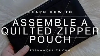 How to Sew a Quilted Zipper Pouch (Beginner Friendly!) | Full Step-by-Step Tutorial