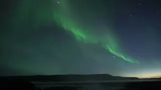 Nordlichter &uuml;ber dem Godafoss, Island