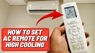 How to set AC remote for high cooling | AC remote setting for cooling