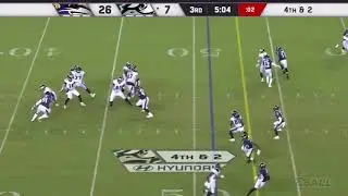 JJ Arcega-Whiteside spins by Ravens CB for long catch and run