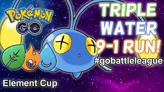 *NEW* ELEMENT CUP with TRIPLE WATER TEAM! | Chinchou, Seel, Ducklett | Pokemon GO Battle League PVP