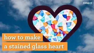 How to make a stained glass heart for Valentine's Day