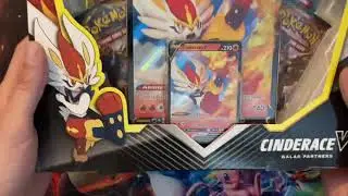 Opening a Cinderace Galar Partners Box