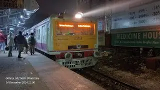 FRESHLY POHED ICF 13K SERIES EMU AS ARAMBAGH LOCAL DEPARTING RISHRA STATION #viralvideo #train #emu