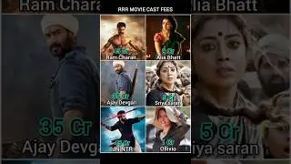RRR movie cast fees Part 1#skc20 #trending #rrr #movieupdate #southmovie #ramcharan #aliabhatt
