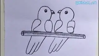 Birds drawing easy/ how to draw birds / bird drawing easy with pencil #birddrawing #easydrawing #art