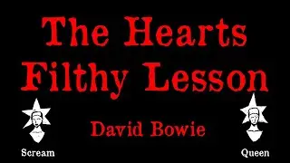 David Bowie   The Hearts Filthy Lesson karaoke